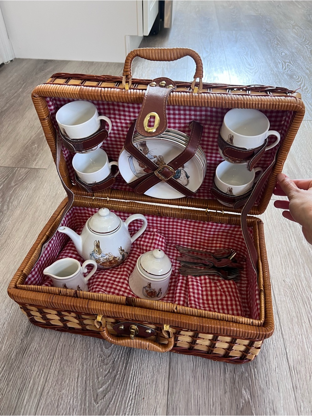 Beatrix Potter Peter Rabbit Picnic Tea Set Complete Set